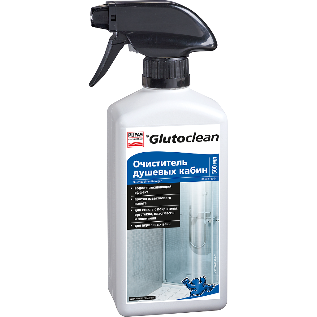 Очиститель Glutoclean для душевых кабин, 0,5 л.