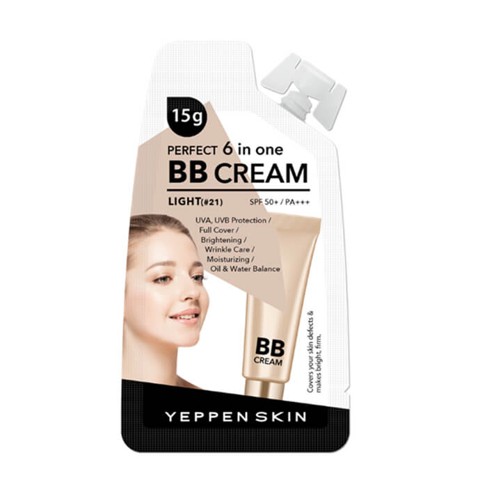 Тональный крем YEPPEN SKIN DERMAL 6 в одном BB крем (Light #21), 10 гр
