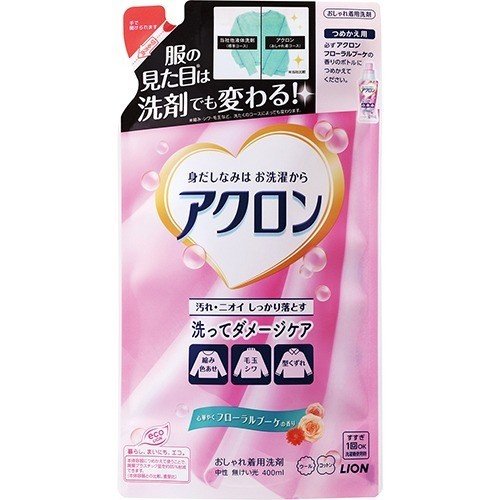 Гель для стирки LION Akron для шерсти и шелка с ароматом Цветочный букет 400 мл