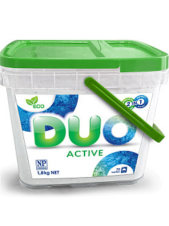Универсальный концентрированный порошок для стирки REFLECT «DUO ACTIVE» цветного и белого белья  1.8 кг.