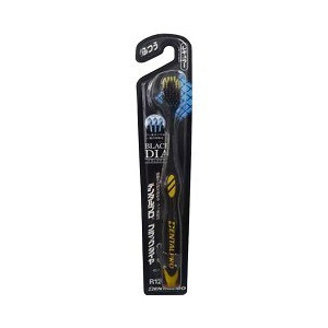 Зубная щетка DENTALPRO с большой головкой с коллоидной керамикой Black Diamond (средней жесткости) DR12, блистер 1 шт.
