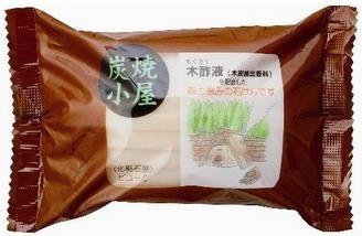 Туалетное мыло для тела  KANEYO на основе древесного угля и экстракта морских водорослей брикет 110 гр