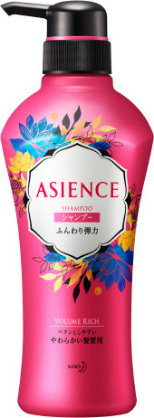 Шампунь для увеличения упругости волос КAO Asience, диспенсер 450 мл