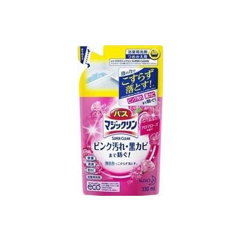 Пенящееся моющее средство для ванной комнаты KAO Magiclean Super Clean с ароматом роз, запасной блок 330 мл