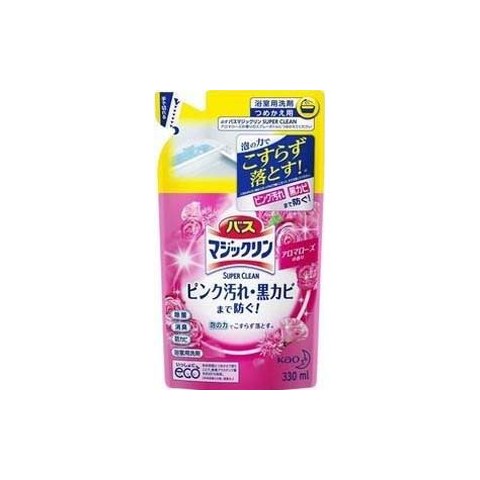 Пенящееся моющее средство для ванной комнаты КAO Magiclean Super Clean с ароматом роз, запасной блок 330 мл