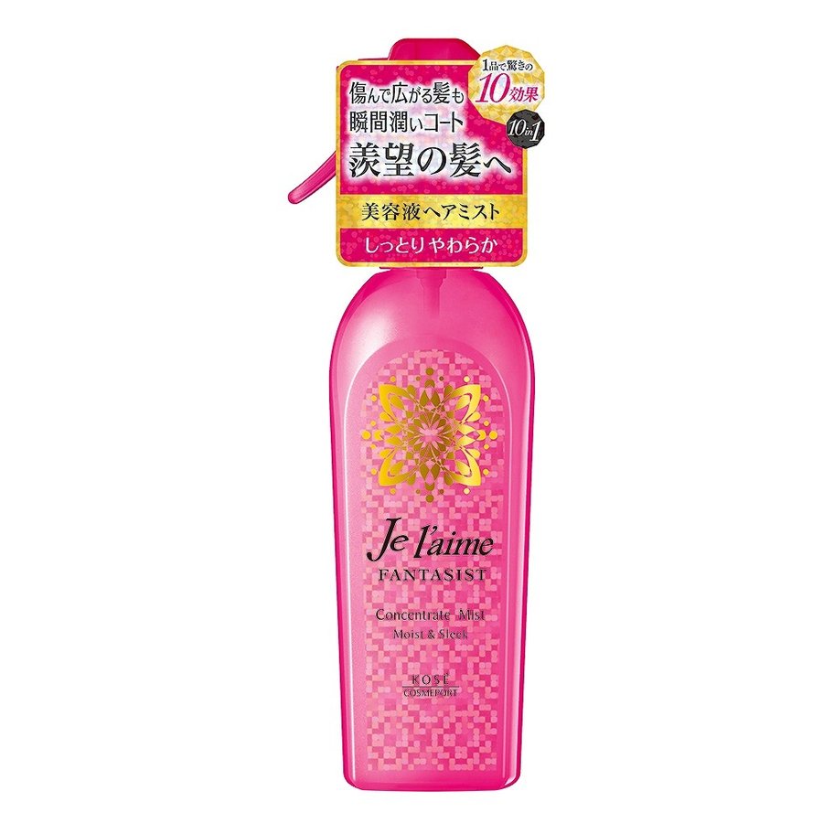 Увлажняющая сыворотка для поврежденных и секущихся волос KOSE COSMEPORT Je l'aime Fantasist, цветочный аромат, спрей 250 мл