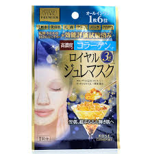 Маска-желе  KOSE COSMEPORT с маточным молочком и высокой концентрацией коллагена Clear Turn Premium, пачка 1 шт.