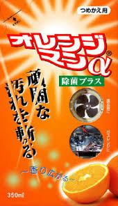 Универсальное моющее средство с дезинфицирующим и дезодорирующим эффектом YUWA Orange Man, запасной блок 350 мл