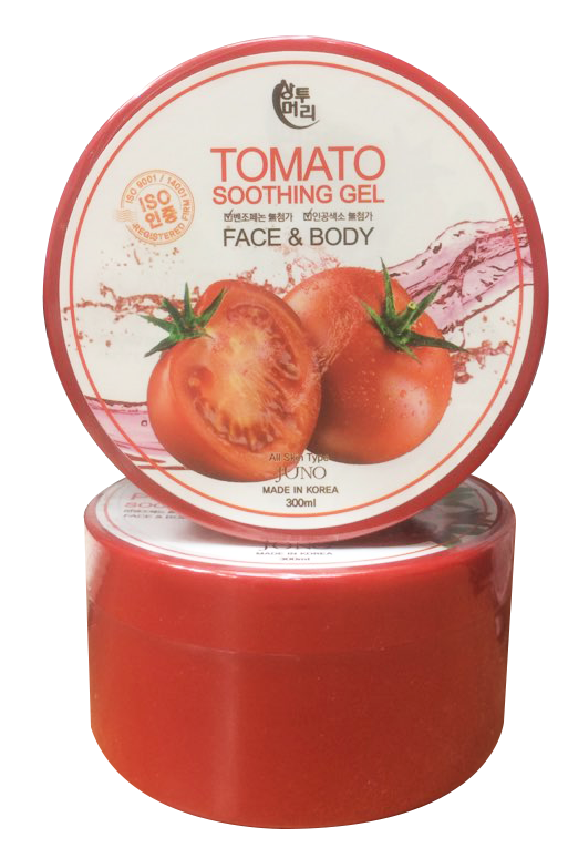 Увлажняющий и смягчающий гель для лица и тела JUNO Sangtumeori с эстрактом томата для всех типов кожи 300 мл