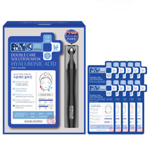 Натуральная тканевая маска DOUBLE &amp; ZERO для увлажнения и питания кожи с роллером, 10 шт.* 30 г