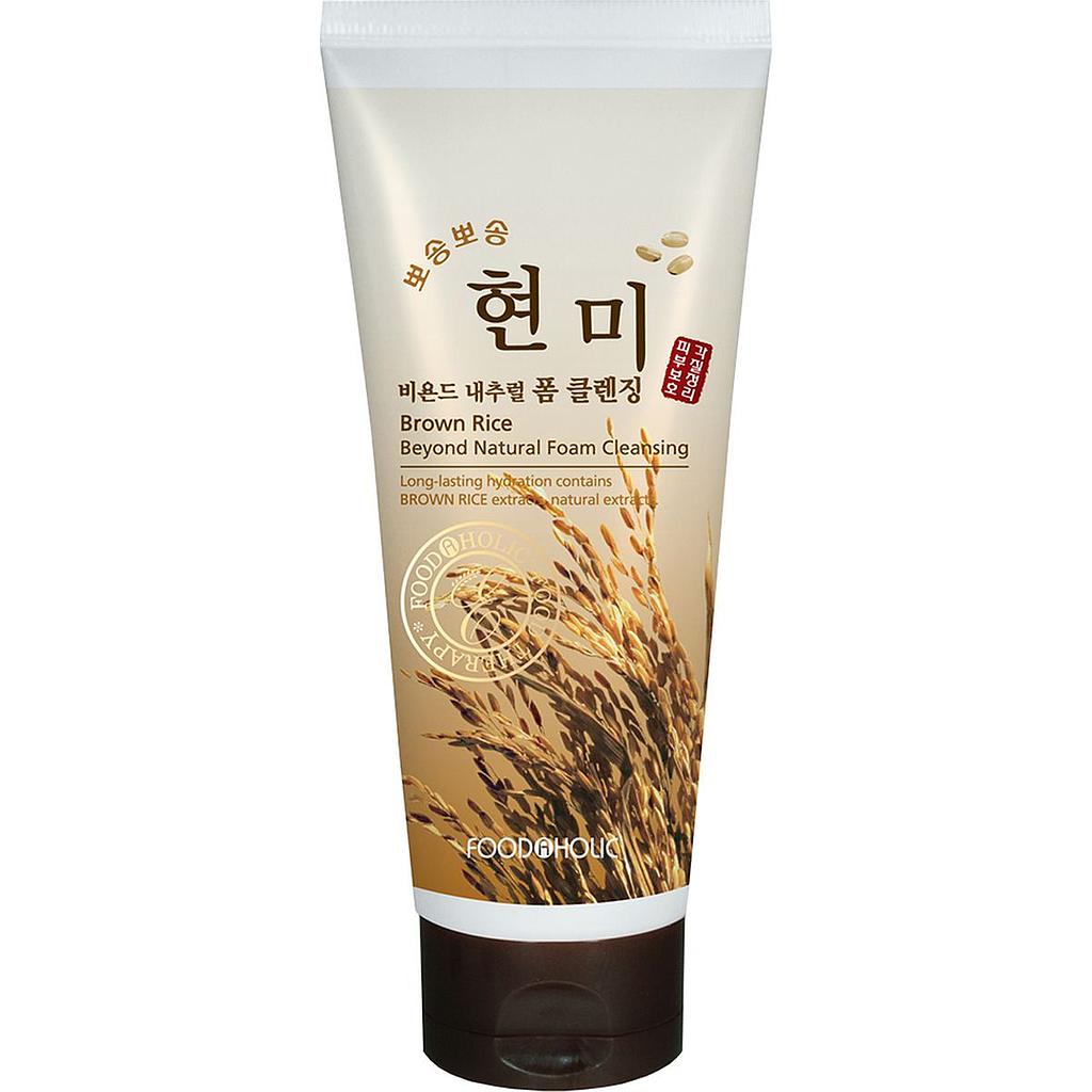Пенка для умывания FoodaHolic brown rice foam cleansing с экстрактом Коричневого риса (для всех типов кожи) 180 мл