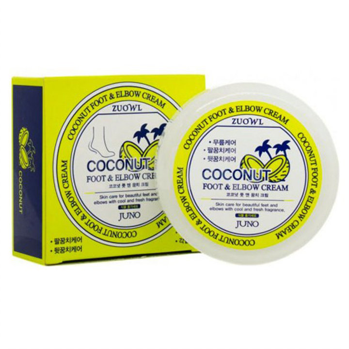 Крем для ног и локтей JUNO Zuowl для всех типов кожи (Кокос) 100 г