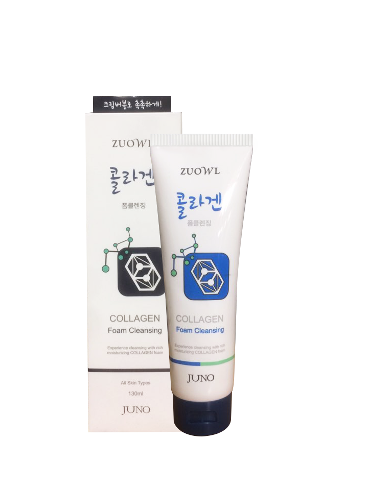 Очищающая пенка для умывания  JUNO Zuowl Коллаген 130 мл