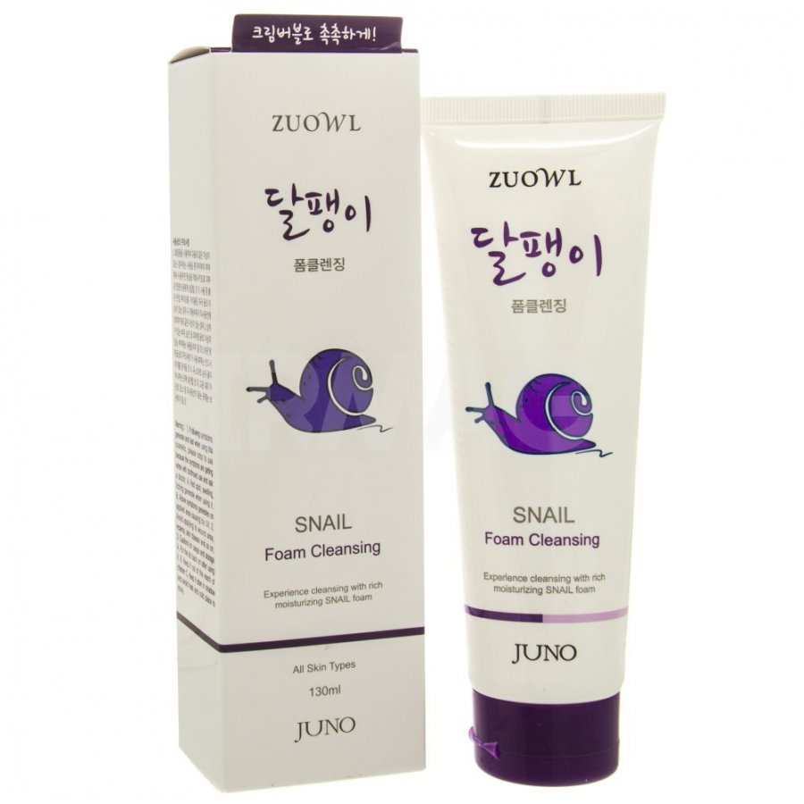 Очищающая пенка для умывания  JUNO Zuowl Улитка 130 мл