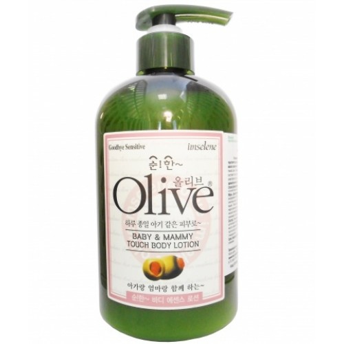 Увлажняющий и смягчающий лосьон для тела OLIVE с экстрактом оливы (для чувствительной кожи) для мамы и ребенка 400 г.