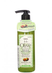 Увлажняющий скраб для тела OLIVE с экстрактом оливы и дробленой абрикосовой косточкой 400 г.