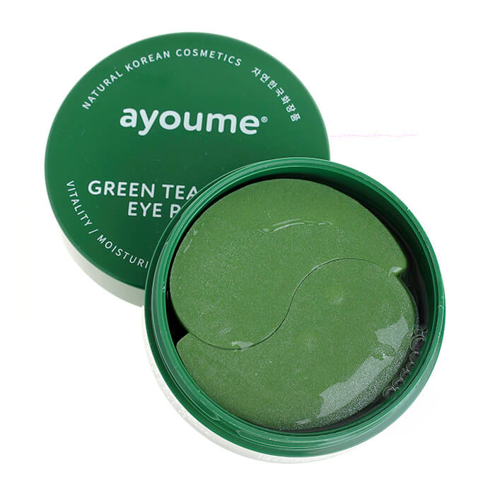 Гидрогелевые патчи для кожи вокруг глаз Аyoume от отечности с экстрактом зеленого чая и алоэ 1,4 г*60 шт.
