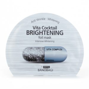 Фольгированная тканевая маска для лица BANOBAGI Vita Cocktail для осветления пигментации и выравнивания тона кожи, 30 мл
