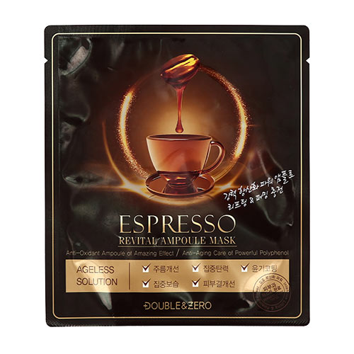 Натуральная тканевая маска DOUBLE &amp; ZERO (антивозрастной эффект и разглаживание морщин), 30 г