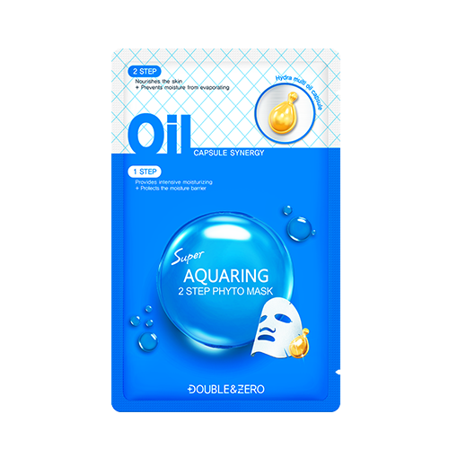 2-х шаговая капсульная натуральная тканевая фито-маска для лица DOUBLE &amp; ZERO с ASD комплексом, 25 г