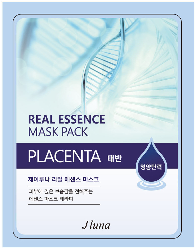 Тканевая маска салфетка для всех типов кожи лица JUNO Jluna  (Плацента) 25 г