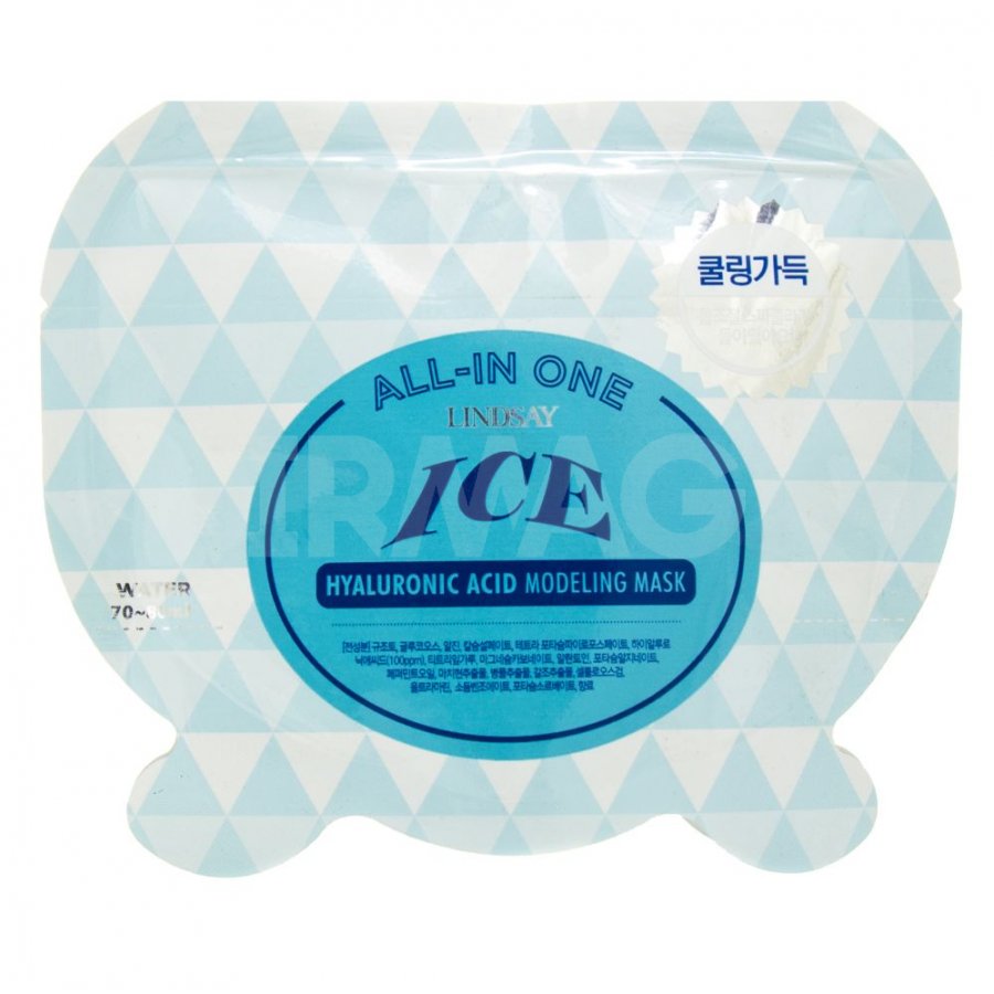 Моделирующая альгинатная маска для лица LINDSAY (интенсивное увлажнение с эффектом охлаждения кожи) 26 г