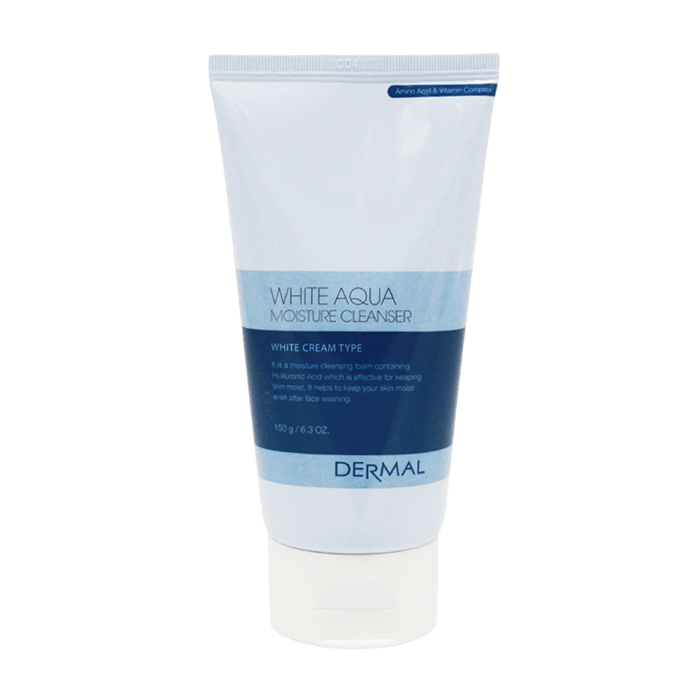 Средство для умывания DERMAL White Aqua с гиалуроновой  кислотой (кремовое) 150 г