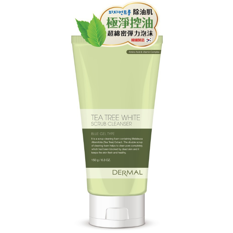 Средство для умывания DERMAL  Tea Tree с экстрактом чайного дерева (гелевое с микрогранулами) 150 г