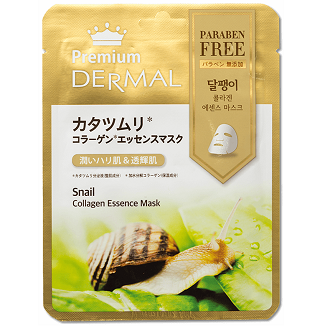 Косметическая маска DERMAL с коллагеном и экстрактом секреции улитки «Premium Dermal - Экстракт секреции улитки», 25 гр