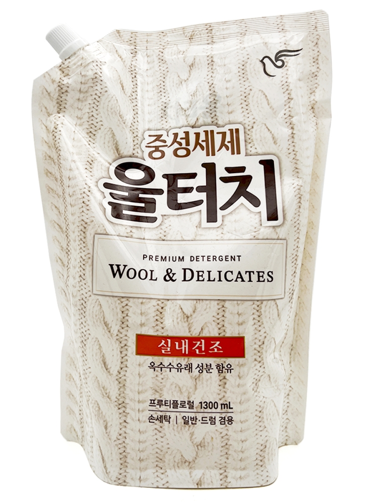 Гель для стирки PIGEON Wool Touch Soft Pearl шерстяных и деликатных тканей, запасной блок, 1,3 л