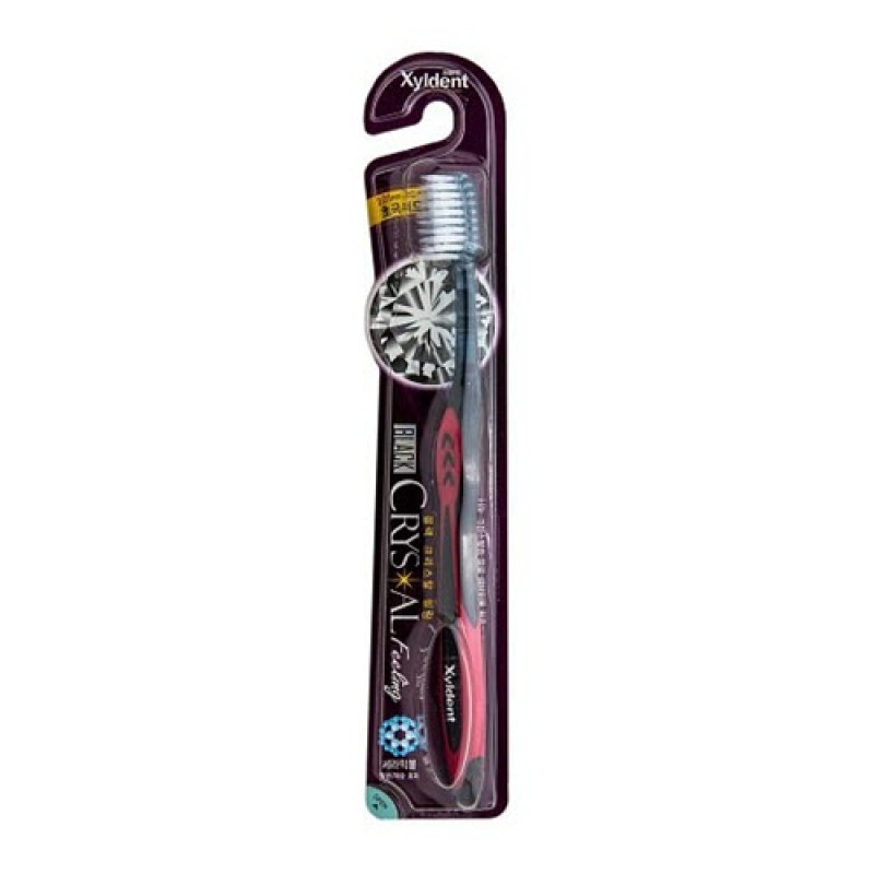 Зубная щётка MUKUNGHWA Black Crystal со сверхтонкик концами щетины разной длины, с анионами, мягкая 1 шт