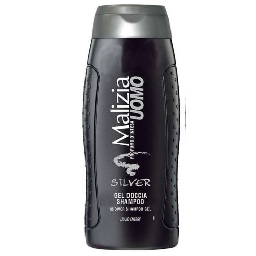 Шампунь и гель для душа MALIZIA 2 в 1 silver, 250 мл
