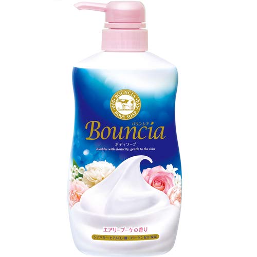Сливочное жидкое мыло Bouncia для рук и тела COW с ароматом роскошного букета (дозатор) 500 мл 
