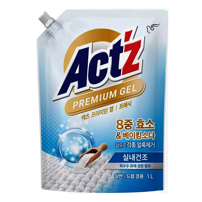 Гель для стирки PIGEON Act’z Premium Gel, аромат мяты, запасной блок, 1 л