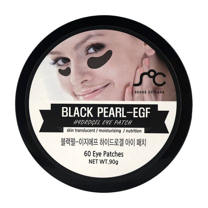 Гидрогелевые патчи под глаза Rainbow Beauty Sense of Care с порошком черного жемчуга 60 шт. (30 пар)