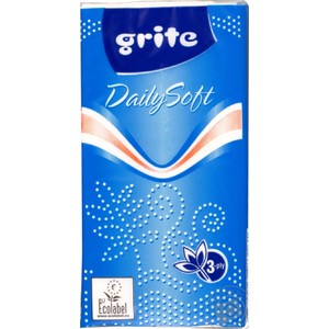 Носовые платки Grite Blossom трехслойные, 1 уп.