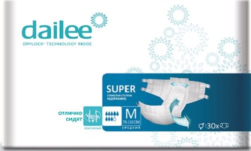 Подгузники для взрослых Dailee Super Medium 30 шт.