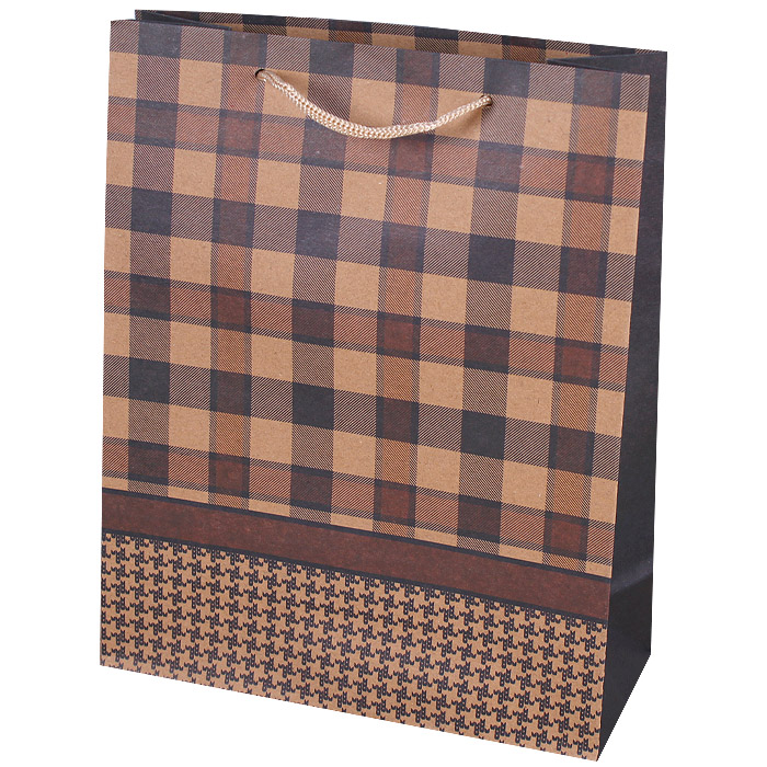 Пакет подарочный 19*24*8 см Darvish ассорти крафт, 1 шт. 