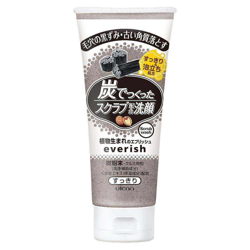 Скраб для лица UTENA Everish из древесного угля и скорлупы грецкого ореха 135 гр