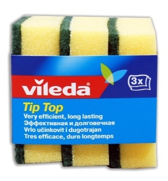 Губка Vileda классическая Тип-Топ, 3 шт