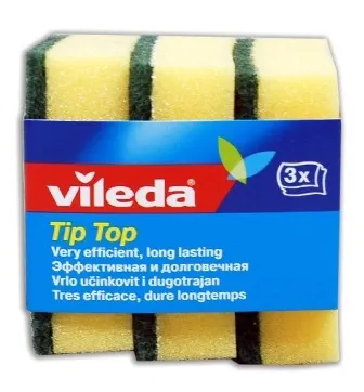 Губка Vileda классическая Тип-Топ, 3 шт
