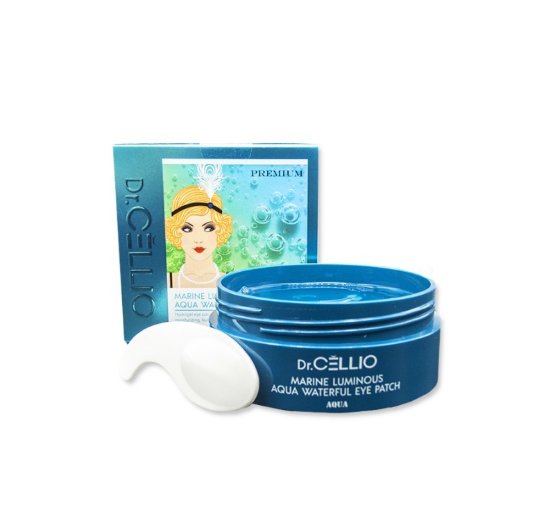 Гидрогелевые патчи для кожи вокруг глаз Dr. CELLIO сияние морской воды, на агар-агаре (для всех типов кожи), 60 шт. 87 г