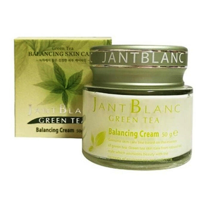 Крем для лица JANT BLANC  для поддержания оптимального гидро-липидного баланса кожи с экстрактом зеленого чая (нормальная, комбинированная кожа) 50 гр
