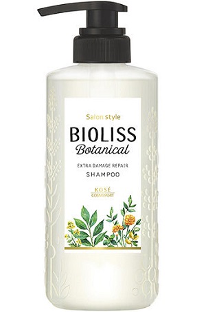 Восстанавливающий шампунь KOSE COSMEPORT Salon Style для поврежденных волос, фруктово-цветочный аромат, диспенсер 480 мл