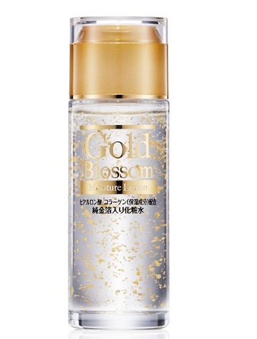 Увлажняющий лосьон для лица и тела SQUEEZE Gold Blossom с золотом, гиалуроновой кислотой и коллагеном, бутылка 120 мл