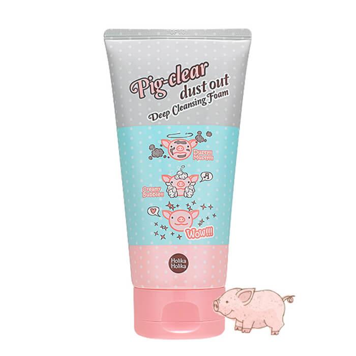 Очищающая пенка для лица Holika Holika Пиг-клеар Даст Аут с коллагеном, 150 мл