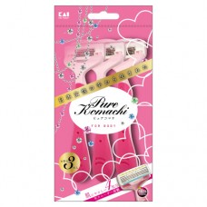 Одноразовый женский бритвенный станок KAI с плавающей головкой и четырьмя лезвиями 3 шт