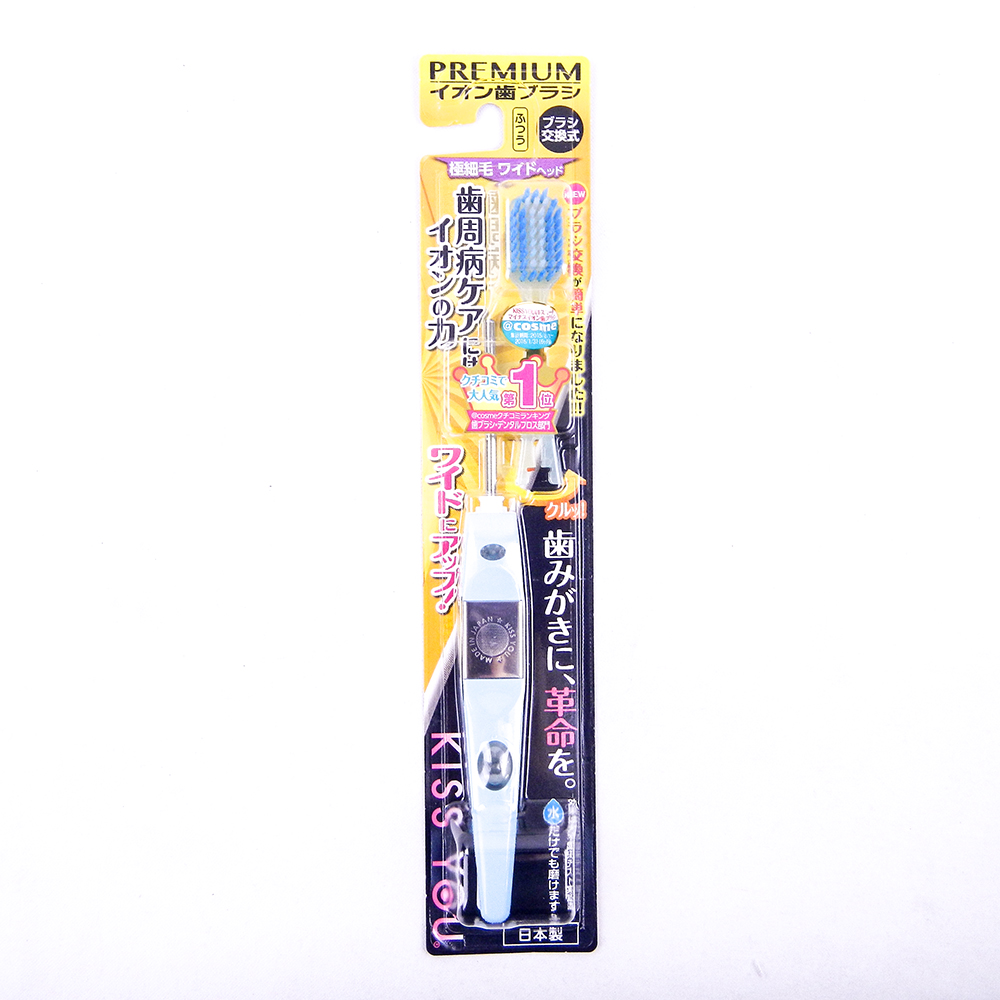 Ионная зубная щетка Hukuba Dental широкая (средней жесткости) ручка + 1 головка