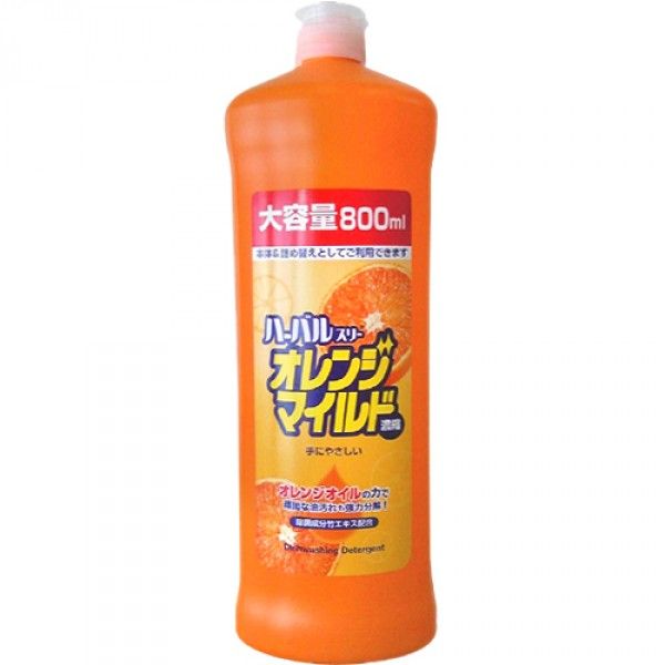 Концентрированное средство MITSUEI для мытья посуды, овощей и фруктов (аромат апельсина), 800 мл