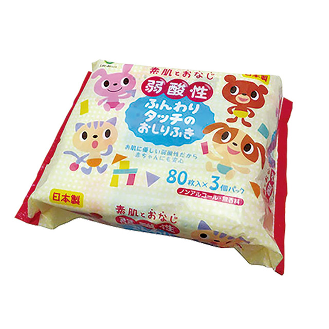 Детские влажные салфетки LION L-D для тела 80 шт.